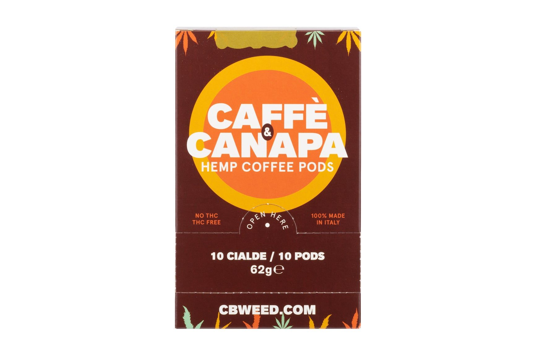 CAFFÈ ALLA CANAPA - 10 CIALDE MONODOSE - Cbweed - Bongae