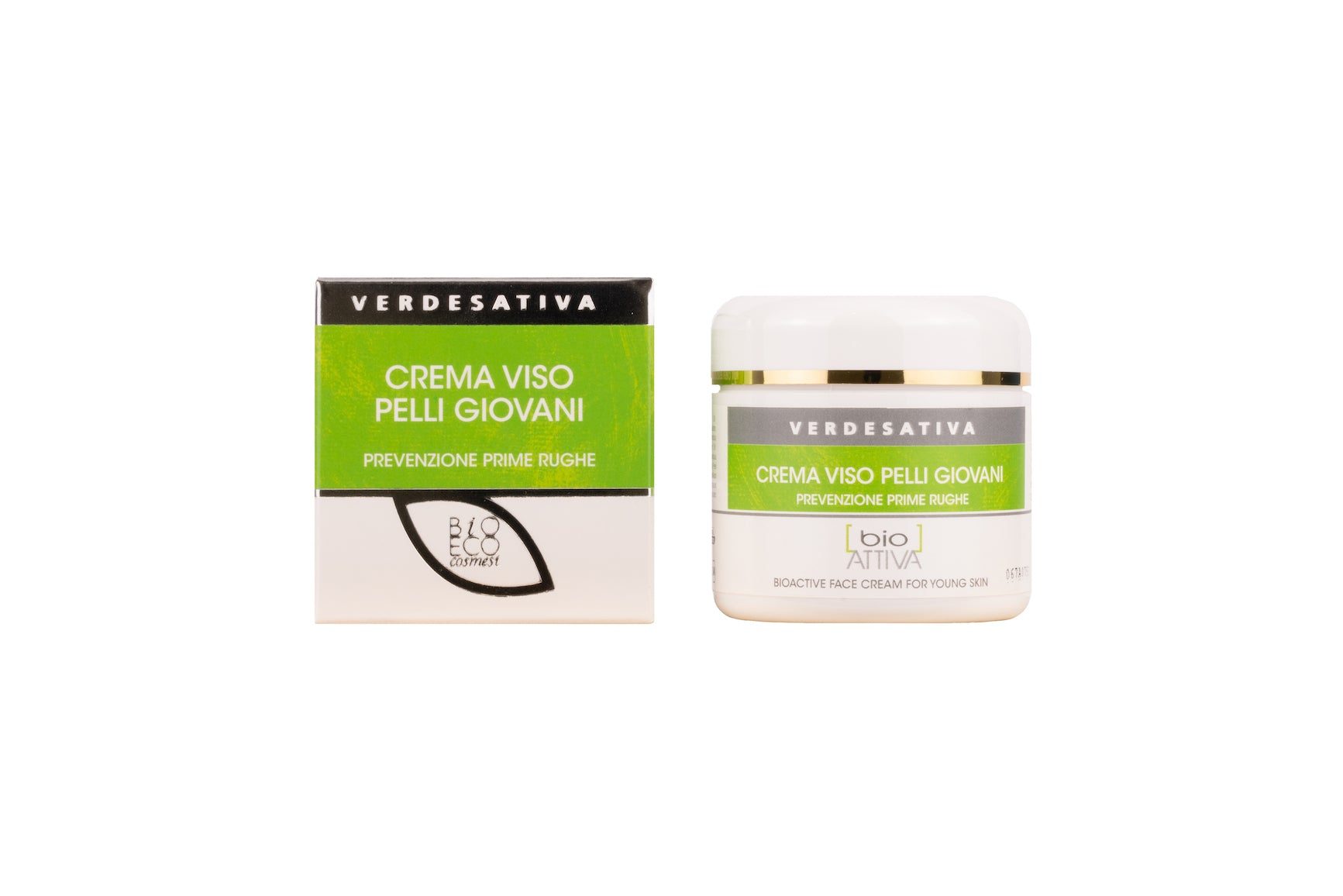 Crema viso Pelli giovani - Bio Attiva 100% naturale - Bongae